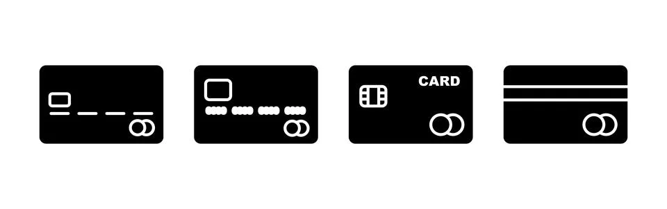 Credit card icon vector. payment icon. debit payment icon Stock Illustration