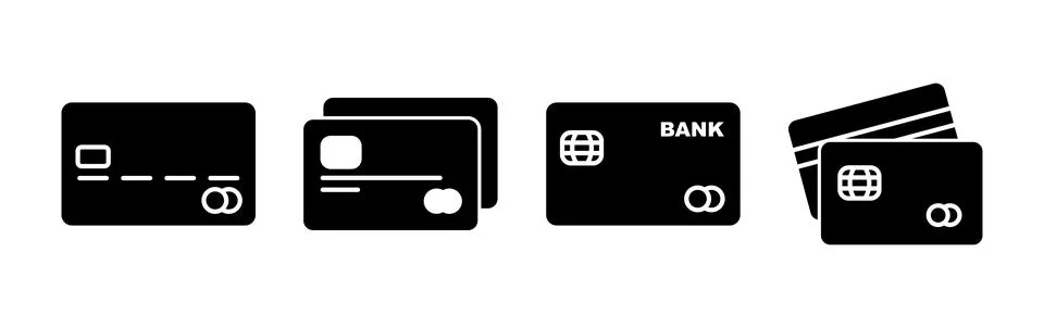 Credit card icon vector. payment icon. debit payment icon Stock Illustration