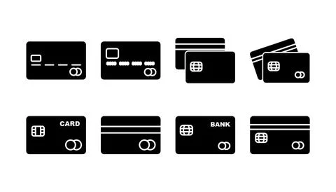 Credit card icon vector. payment icon. debit payment icon Stock Illustration