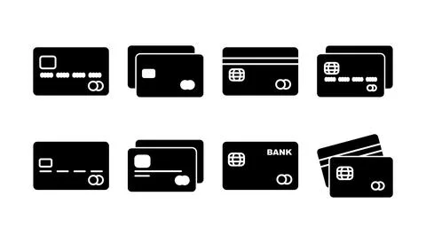 Credit card icon vector. payment icon. debit payment icon Stock Illustration