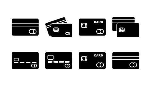 Credit card icon vector. payment icon. debit payment icon Stock Illustration