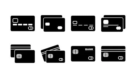 Credit card icon vector. payment icon. debit payment icon Stock Illustration