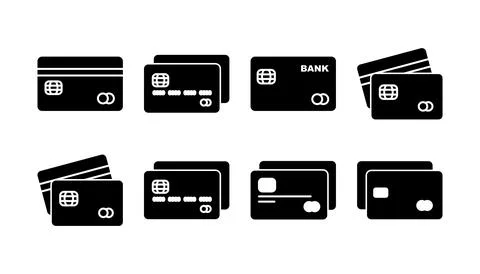 Credit card icon vector. payment icon. debit payment icon Stock Illustration
