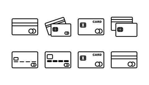 Credit card icon vector. payment icon. debit payment icon Stock Illustration