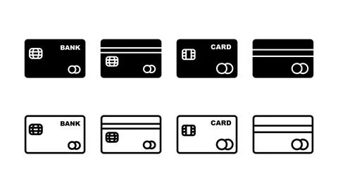 Credit card icon vector. payment icon. debit payment icon Stock Illustration