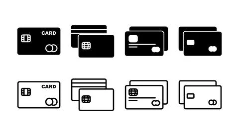 Credit card icon vector. payment icon. debit payment icon Stock Illustration
