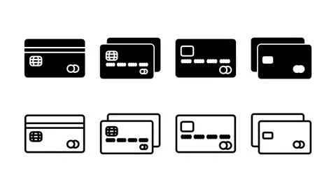 Credit card icon vector. payment icon. debit payment icon Stock Illustration