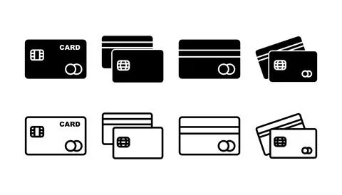 Credit card icon vector. payment icon. debit payment icon Stock Illustration