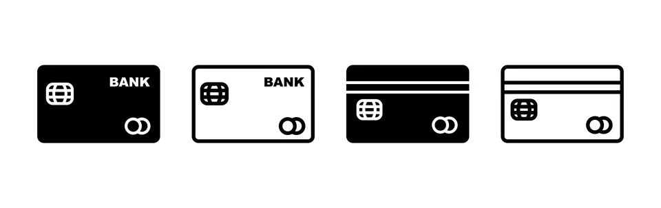 Credit card icon vector. payment icon. debit payment icon Stock Illustration
