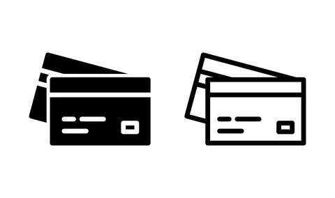Credit card icon vector. payment icon. debit payment icon Stock Illustration