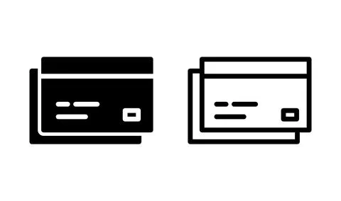 Credit card icon vector. payment icon. debit payment icon Stock Illustration