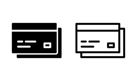 Credit card icon vector. payment icon. debit payment icon Stock Illustration