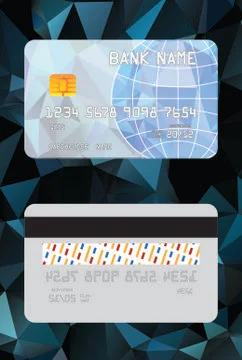 A credit card Stock Illustration