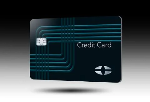 A credit card is in this image. Stock Illustration