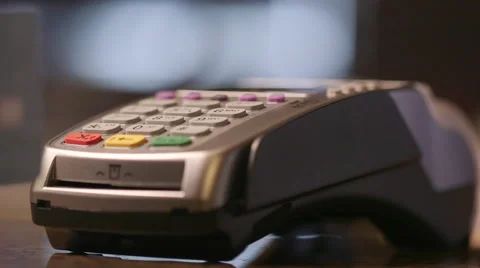 Credit card machine Stock Footage 63248188