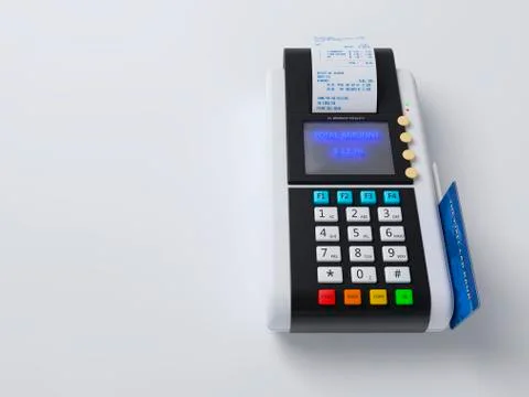 Credit card machine Stock Illustration