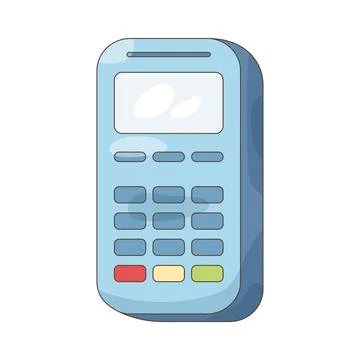 Credit card machine 库存插图