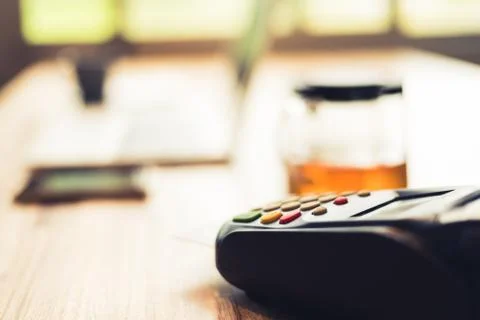 Credit card machine Stock Photos