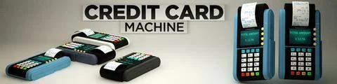 Credit Card Machines 3D Model