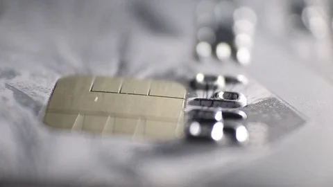 Credit card macro Stock Footage 70874570