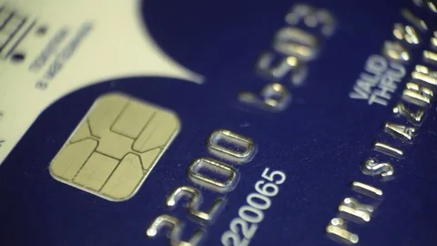 Credit card macro Stock Footage 83213037