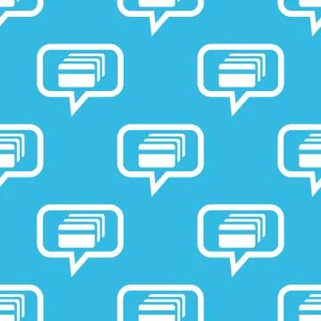 Credit card message pattern Stock Illustration