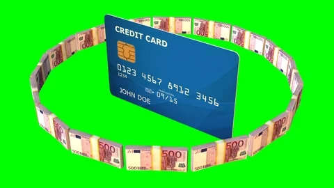 Credit card money loop Stock-Footage 85887026