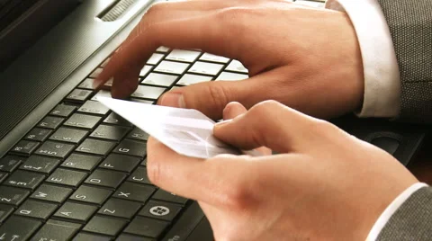 Credit Card Order Video stock 4884924