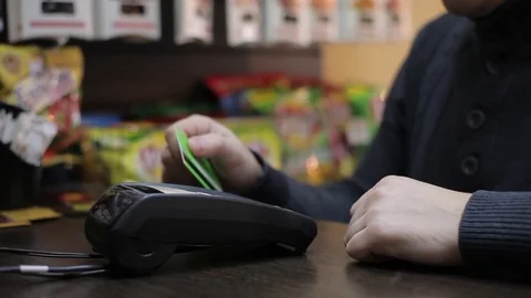 Credit card payment Video stock 72356323