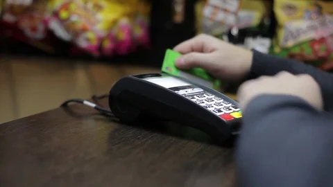 Credit card payment Video stock 72356581