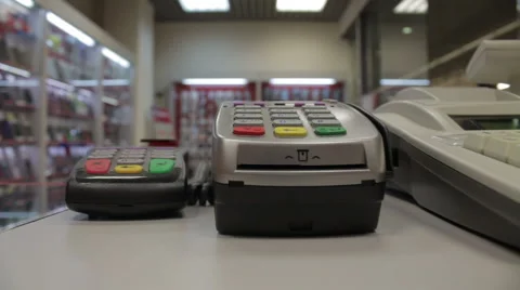 Credit card payment front view Stock Footage 50606104