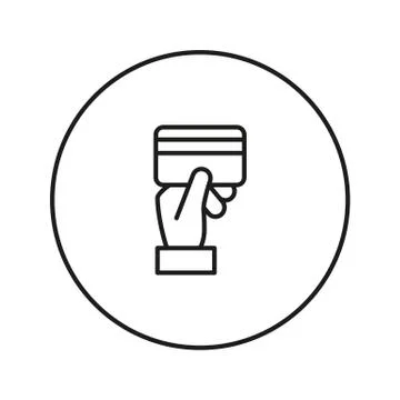 Credit card payment icon vector Stock Illustration