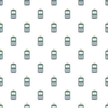 Credit card payment terminal pattern seamless Stock Illustration