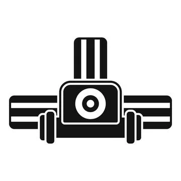 Credit card processing system scanning credit card Stock Illustration