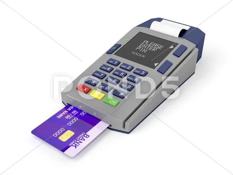 Credit card reader Stock Illustration