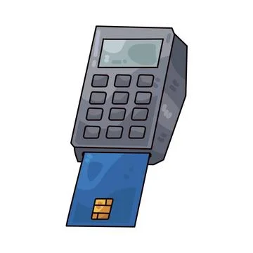 Credit Card Reader illustration Stock Illustration