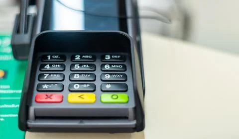 Credit card reader Stock Photos