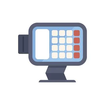 Credit card reader processing payment for online shopping Stock Illustration