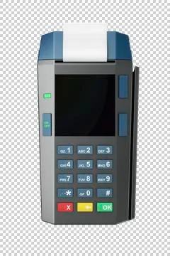 Credit card reader, top view Stock Illustration