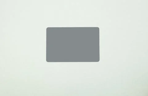 Credit card rectangular shape frame gray copy space for your text on white ba Stock Photos