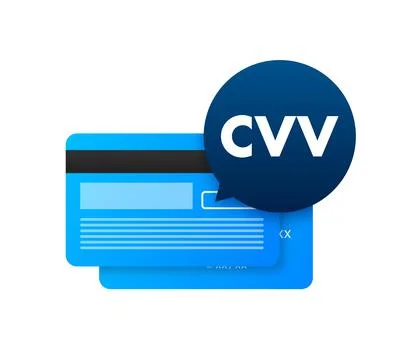 Credit card secure CVV code. Financial label. Vector stock illustration. Stock-Illustration