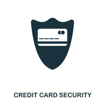 Credit Card Security icon. Flat style icon design. UI. Illustration of credit Stock Illustration