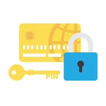 Credit Card Security icon vector Stock Illustration