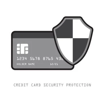 Credit card security Stock Illustration