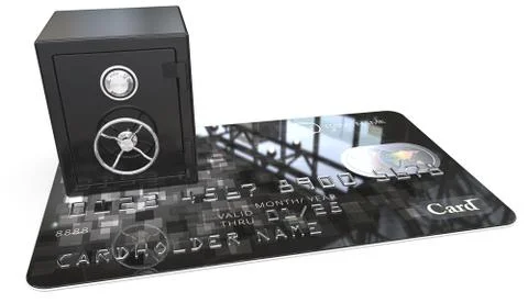 Credit Card Security. Stock Illustration