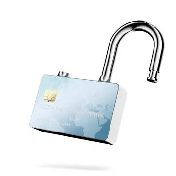 Credit Card Security. 库存插图