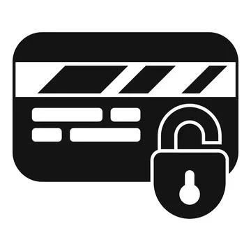 Credit card security system protecting user data with lock icon Illustrazione stock
