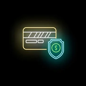 Credit card shielding data and money protection concept Stock Illustration