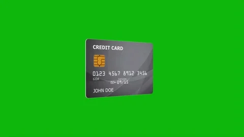Credit Card Silver Stock Footage 303207828