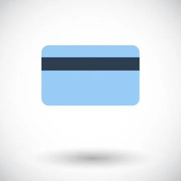 Credit card single icon Stock Illustration
